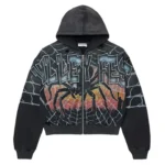 Vale Widow Graphic Zip Hoodie – Black