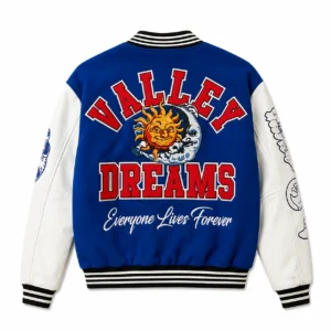 Valley Dreams Alumni Blue Varsity Jacket back