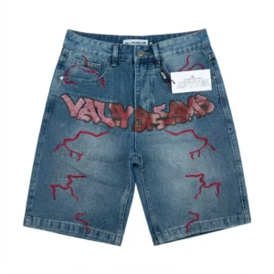 Valley Dreams Blue Red Jorts Shorts