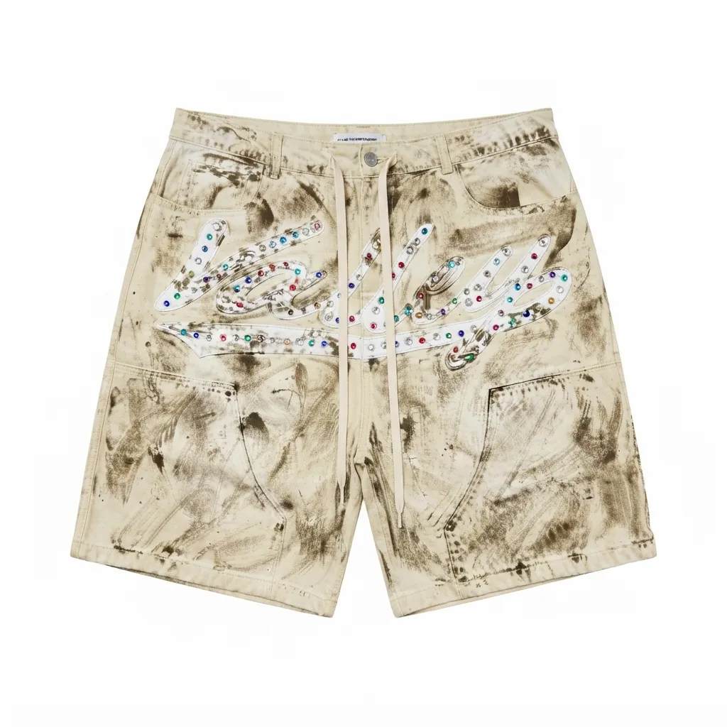 Valley Dreams Cream Reeses Jean Shorts Valley Dreams Cream Reeses Jean Shorts