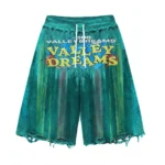 Valley Dreams Retro Acid Wash Distressed Shorts